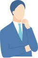 悩む男性のイラスト